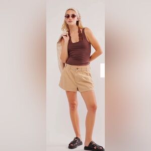 Free People Billie Chino Shorts NWOT